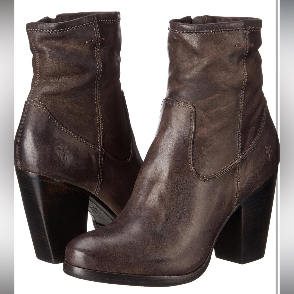 Frye Patty Artisan Zip - Charcoal - 8.5